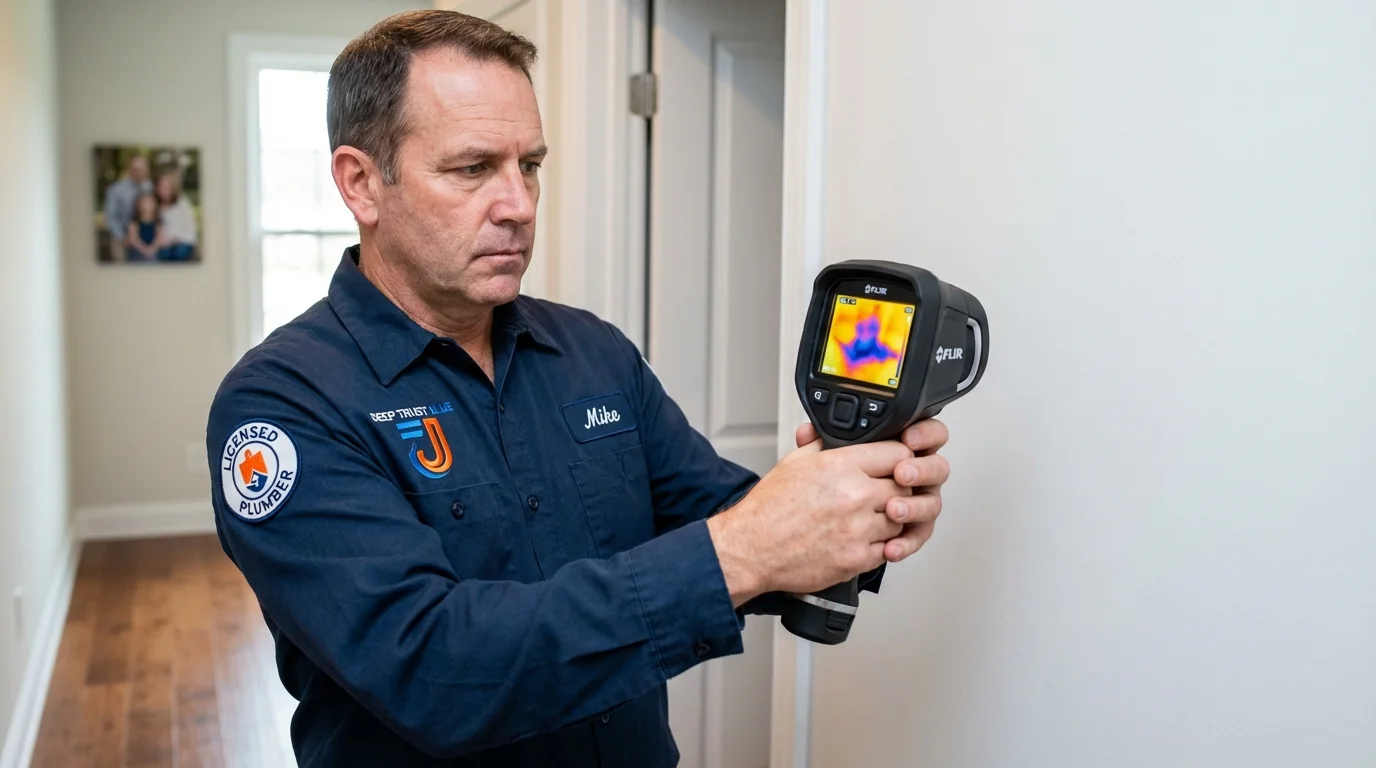 Thermal imaging leak detection by Johns Plumbing LLC in Piermont